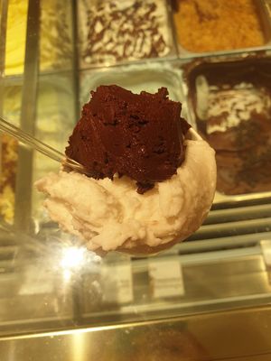 Coconut and dark chocolate at Venchi in Venice