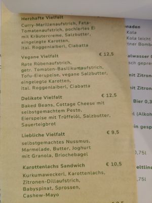 "Vegane Vielfalt" eine der veg. Optionen at piu-Ma in Gmunden