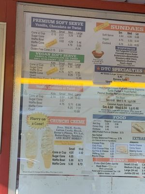 Vegan soft serve at Dairy Twist Cafe in Wolverine Lake