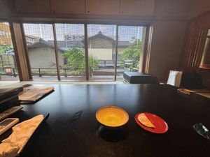 Welcome tea   at Hiiragiya Ryokan in Kyoto