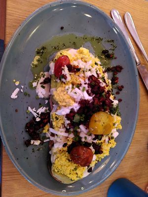 Tofu scramble at Mahalo - Kungsholmen in Stockholm