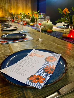 We often run vegetarian and vegan banquets to connect the community at HQ Urban Kitchen in Swansea