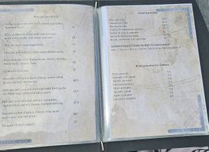 Menue2 at Pannenkoekenhuis Kijkduin  in The Hague