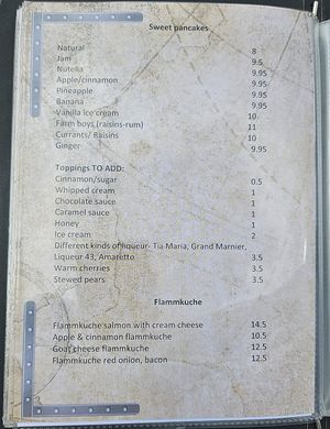 Menue3 at Pannenkoekenhuis Kijkduin  in The Hague