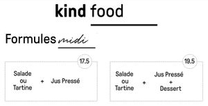 Lunch formula at kind cafe @ kind yoga in Paris