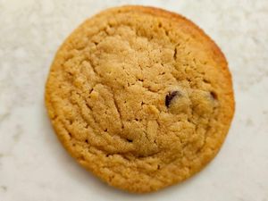 Vegan choc chip cookie at Ukrave Desserts in Manchester