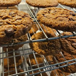 Choc chip cookies at Ukrave Desserts in Manchester