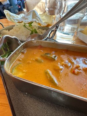 vegan Kerala curry at Fitz's Bar in Doolin