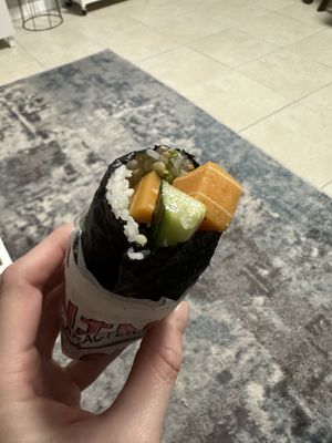 Vegan salmon roll!  at Sus Hi Eatstation - Colonial in Orlando