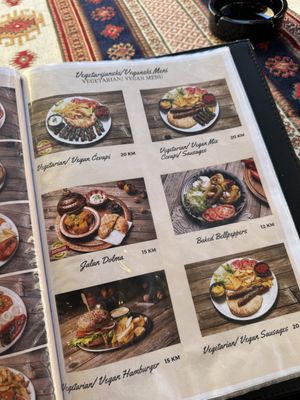 Clearly marked menu October 2024  at Vrata Orijenta in Mostar