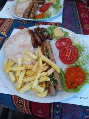 Super tasty vegan mix! at Vrata Orijenta in Mostar