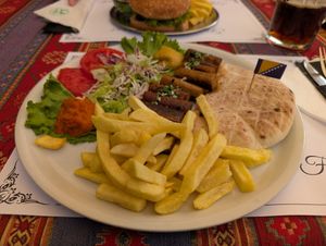 'Meat' plate at Vrata Orijenta in Mostar
