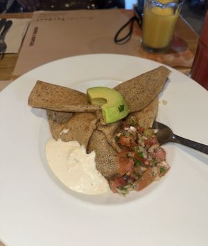   at Crepes & Waffles in Medellin