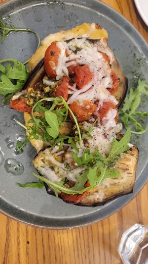 Vegan eggplant parmigiana at Food For Fit  in Sliema