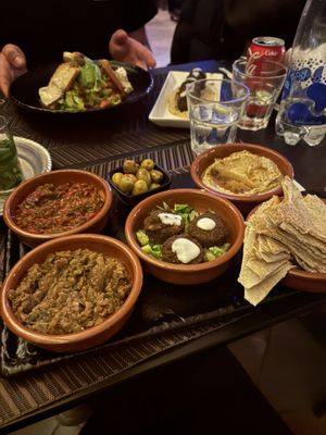 Vegan platter  at ZAZ  in Tamraght