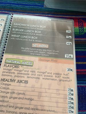 Set menu avail 12pm-2 or 3pm  at Charlis'nack in Copacabana