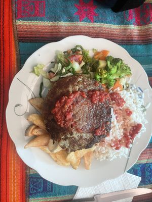 Vegan men del día - 35 BOB  at Charlis'nack in Copacabana