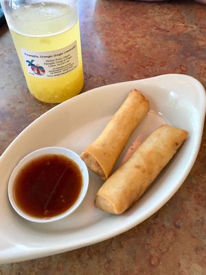 Spring rolls at Loving Hut in Sandy Springs