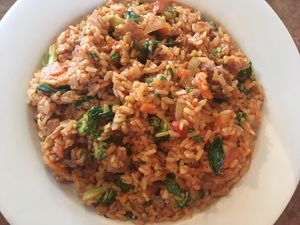 Thai Basil Fried Rice at Loving Hut in Sandy Springs