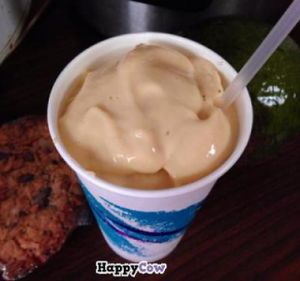 mango banana soy smoothie at Good Food Conspiracy in Big Pine Key