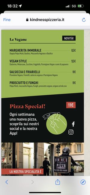   at Kindness Pizzeria - Via Pignolo in Bergamo