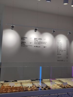 The menu at Cinnamood in Muenster