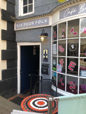 Outside  at Six Poor Folk in Knaresborough