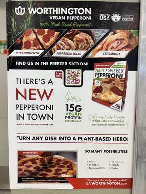 New vegan pepperoni in town… look out Field Roast!  at Adventist Book Center in Gladstone