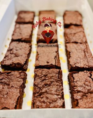 Double chocolate brownies   at Ruby Baking Co in Rockwall