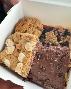 Oatmeal Cream Pie, Berry Crumble, S’mores Brownie and Texas Sheet Cake  at Ruby Baking Co in Rockwall