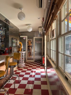 Inside  at Nikki's Not Dog Stand in Sag Harbor