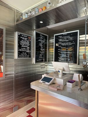 Inside  at Nikki's Not Dog Stand in Sag Harbor