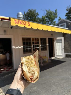 New York dog  at Nikki's Not Dog Stand in Sag Harbor