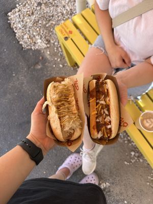 New York and Detroit dogs  at Nikki's Not Dog Stand in Sag Harbor