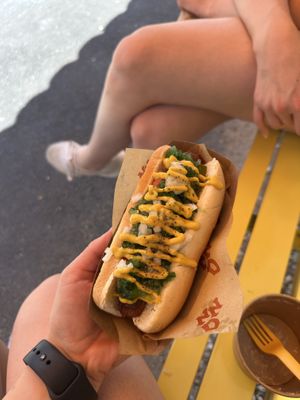 Chicago dog  at Nikki's Not Dog Stand in Sag Harbor