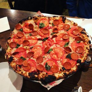 Vegan pepperoni  at Da Legna at Nolo in New Haven