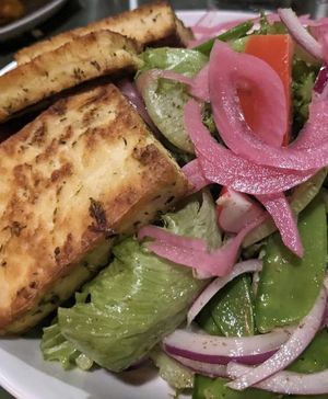 Little Leaf Salad with Tofu at The Big Spruce in Richmond