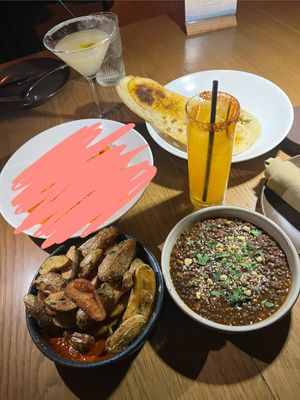 colored out the non vegan food.   at Cala in Scottsdale