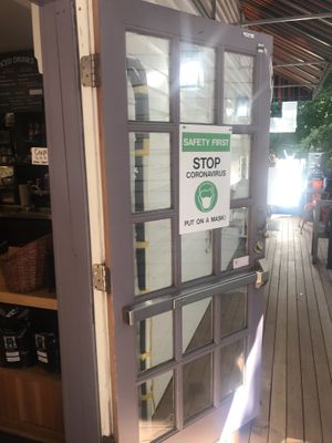 Requires masks during COVID at Bread and Roses Bakery in Wells