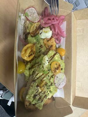 Avocado on toast - adapted from menu item   at Seven 2 Three Specialty Coffee in Marrickville