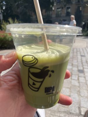 Matcha latte  at Ripa Coffee in Barcelona