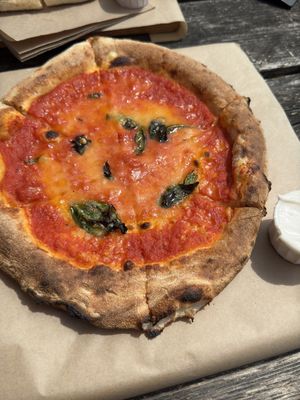Vegan Margherita   at Portal Pizza in Exeter