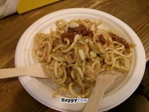 spaghetti raw at L'albero Di Carote in Rocca Di Papa