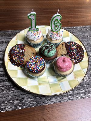 Brought home some delicious cupcakes and cookies for my birthday! at Sweet to Lick in Williston Park