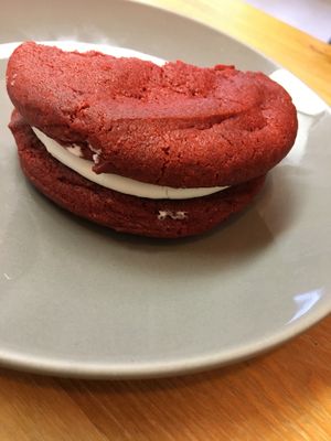 Red velvet whoopie pie  at Sweet to Lick in Williston Park