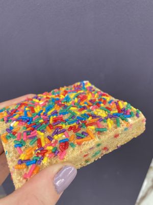 funfetti blondie at Sweet to Lick in Williston Park
