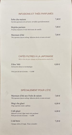 Drink menu, pt 3 at Tomo in Paris