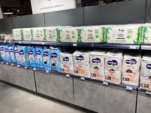 eco-friendly diapers imported from abroad at Assorti in Vilnius