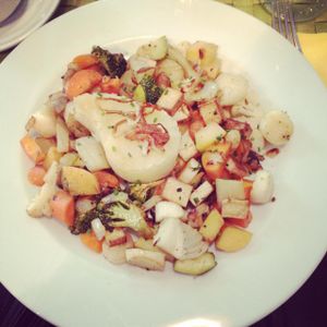 Fried veggies and tofu at Le Potager du Marais - Saint Paul in Paris