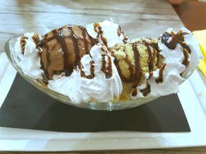 Banana split at Le Potager du Marais - Saint Paul in Paris